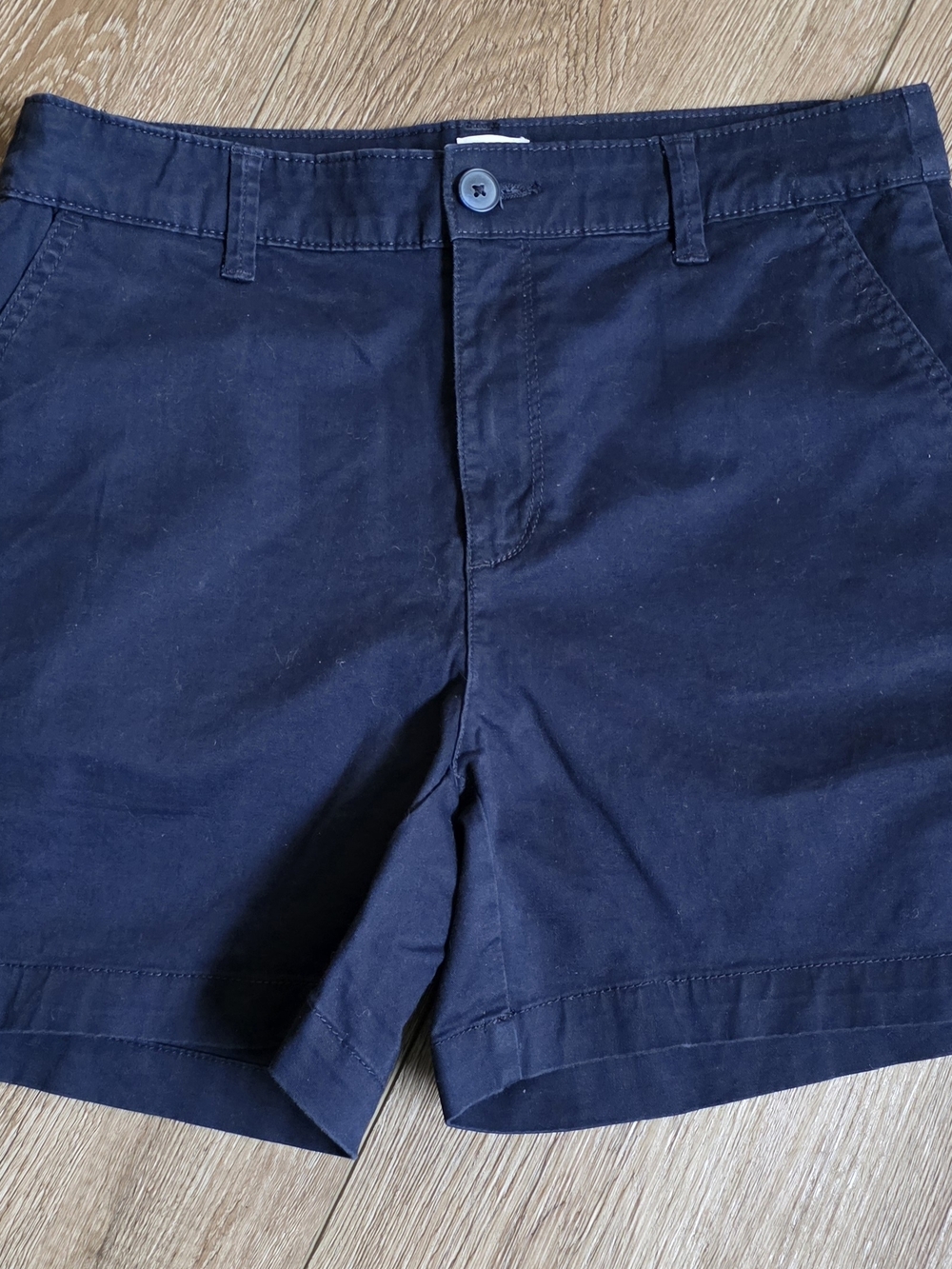 a new day Women's Navy Flat-Front Shorts